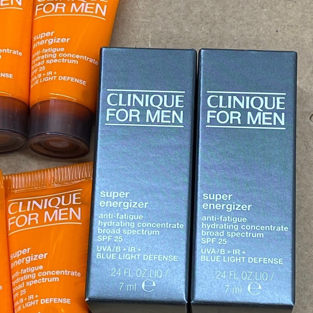 9 Pack- Clinique for Men Super Energized Moisturinzing Concentrate .24o… - Picture 2 of 2